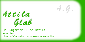 attila glab business card